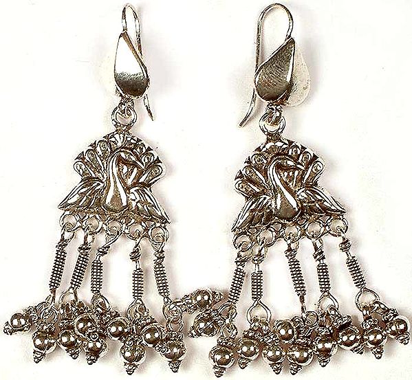 Sterling Mayur Earrings from Rajasthan