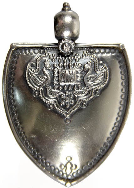 Sterling Medieval Emblem Pendant