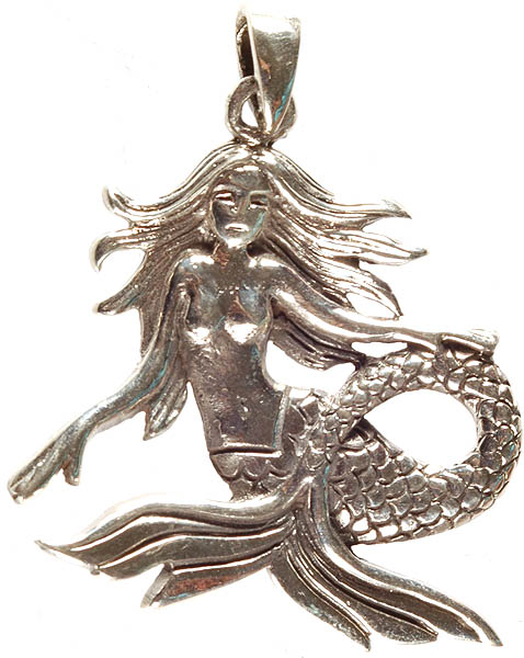 Sterling Mermaid Pendant