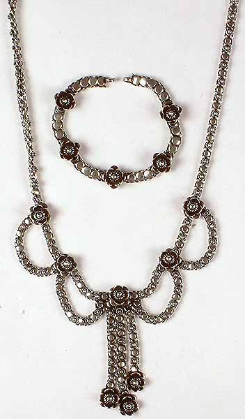 Sterling Necklace & Bracelet Set