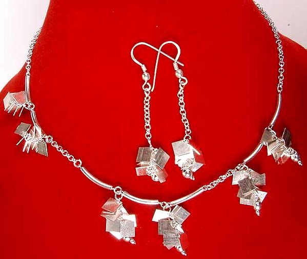 Sterling Necklace and Earrings Set