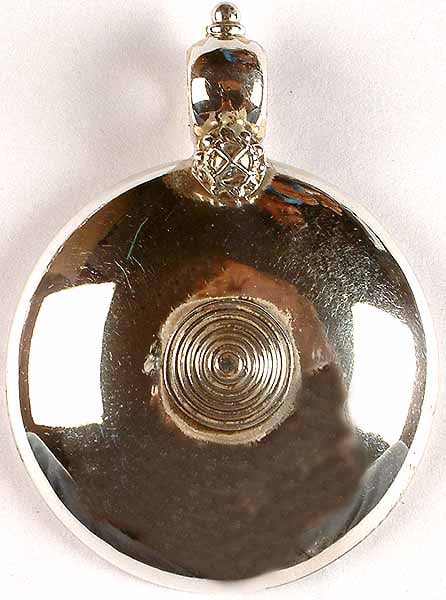 Sterling Pendant with Central Spiral