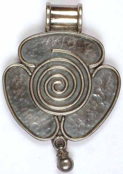 Sterling Pendant with Spiral & Gungroo