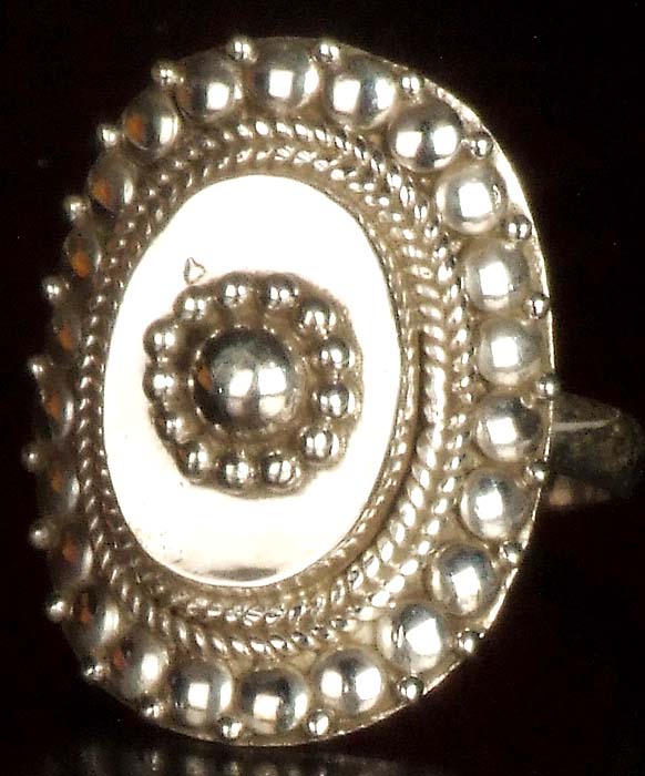 Sterling Ring with Grains