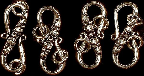 Sterling S Clasp with Jump Rings