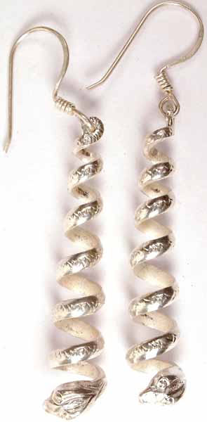 Sterling Serpent Earrings