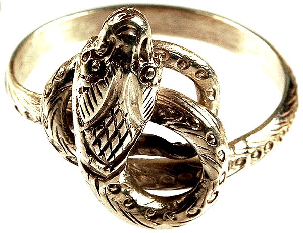 Sterling Serpent Finger Ring