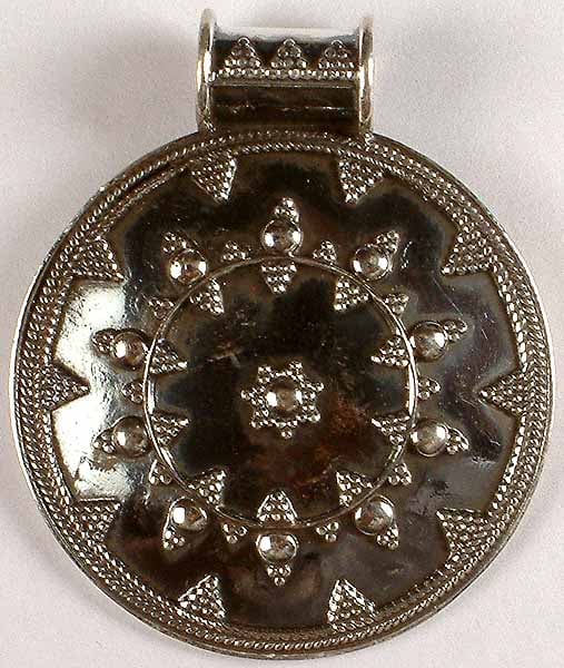 Sterling Shield With Granulation