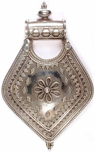 Sterling Silver Pendant with Granulation and Filigree