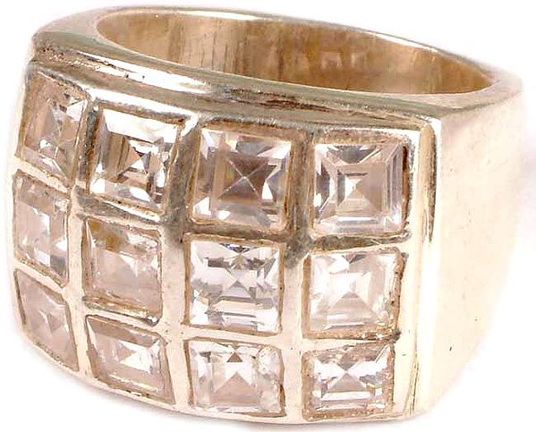 Sterling Silver Ring with Cubic Zirconia