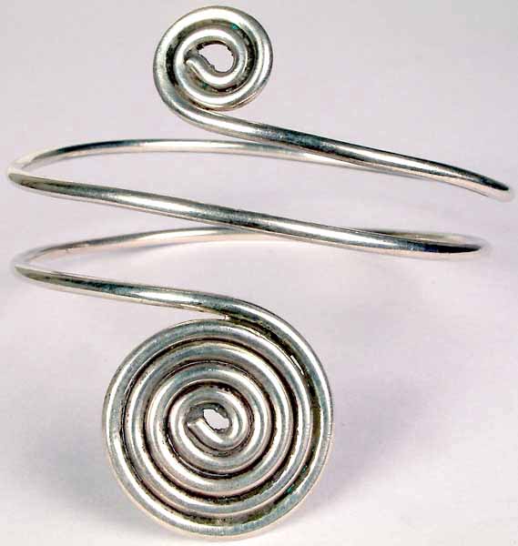 Sterling Silver Spiral Armlet