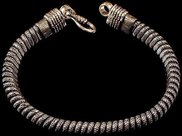 Sterling Spiral Knotted Bracelet