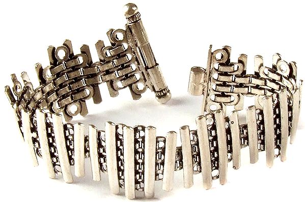 Sterling Strips Bracelet