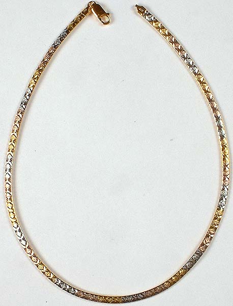 Sterling Triple Hued Necklace