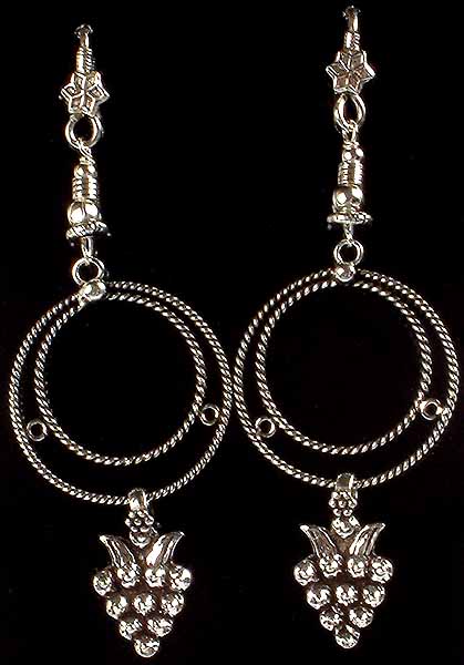Sterling Twin Hoop Earrings from Rajasthan