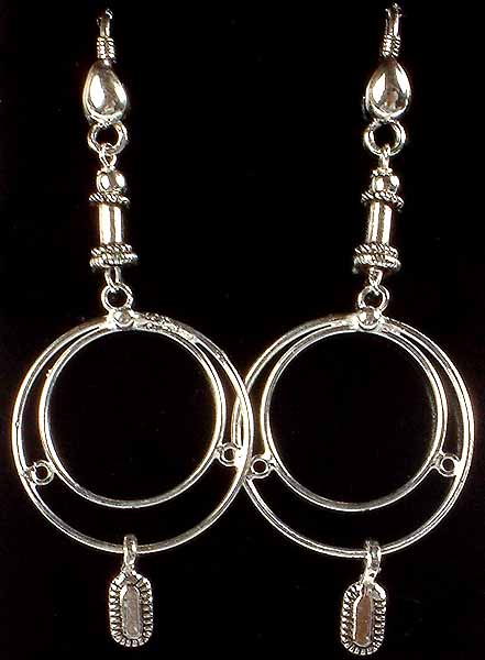 Sterling Twin Hoop Earrings