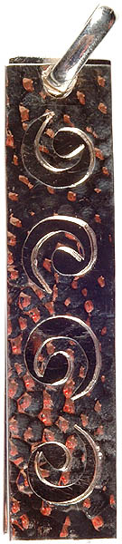 Sterling Twin Pendants with Spiral