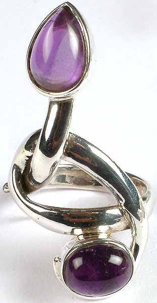 Stylized Amethyst Ring