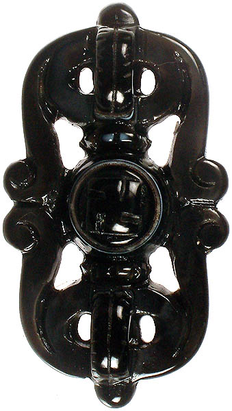 Stylized Vajra Carved Onyx Bead (Price Per Piece)
