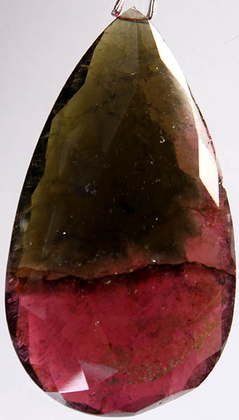 Super Large Faceted Watermelon Tourmaline Briolette (Price Per Piece)