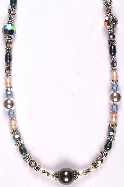 Swarovski Necklace with Pearls