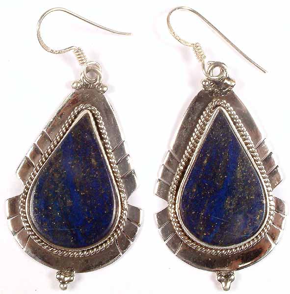 Tear Drop Lapis Lazuli Earrings