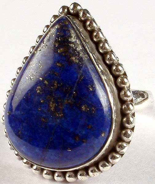 Tear Drop Lapis Lazuli Ring