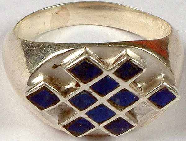 The Endless Knot (Inlay Lapis Lazuli Ring)