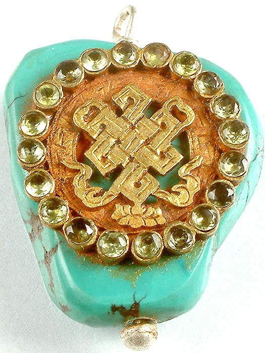 The Endless Knot on Turquoise