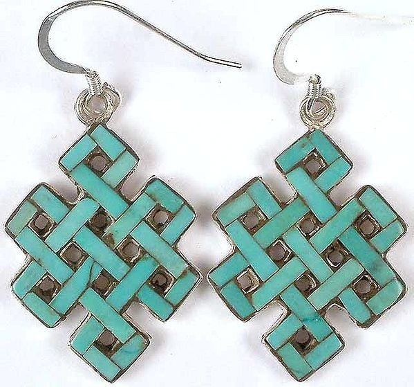 The Endless Knot (Turquoise Earrings)