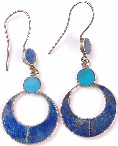 The Sun and the Moon (Antiquated Lapis Earrings from Afghanistan)