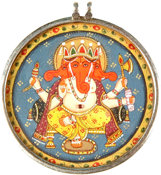 Three-Headed Ganesha Pendant