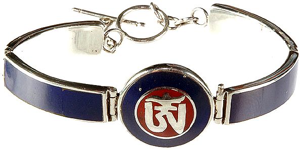 Tibetan Om (AUM) Inlay Bracelet