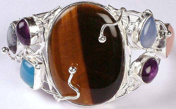 Tiger Eye Bracelet with Gemstones