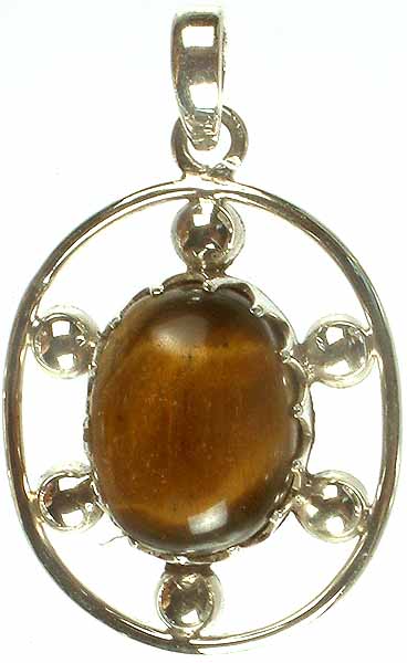 Tiger Eye Oval Pendant