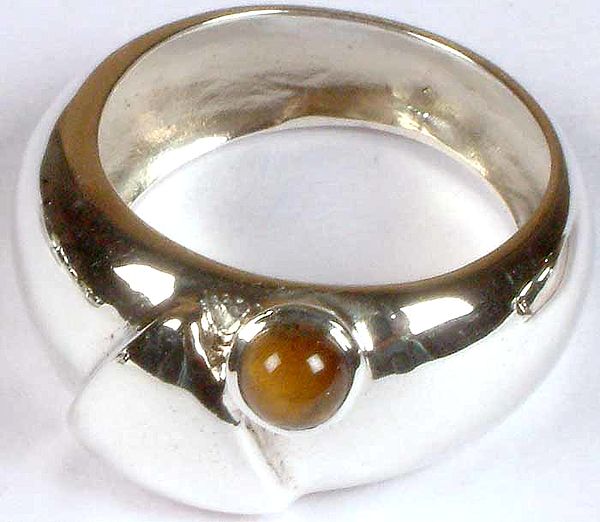 Tiger Eye Ring | Sterling Silver and Semi-Precious Stones Finger Rings