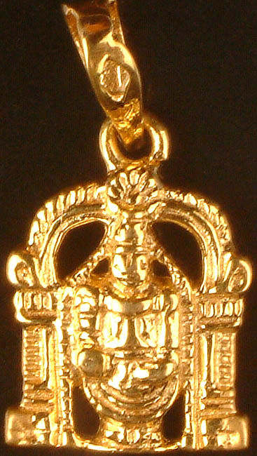 Tirupati Venkateshvara Gold Pendant