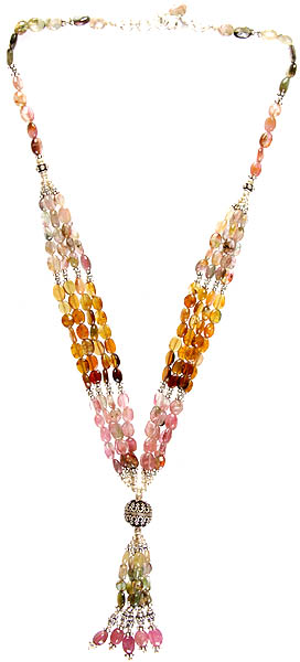 Tourmaline Bunch Necklace with Charms
