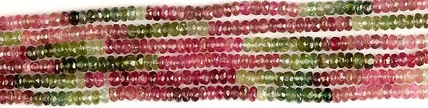 Faceted Tourmaline Rondells