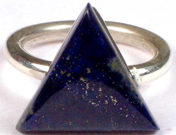 Triangular Lapis Lazuli Ring