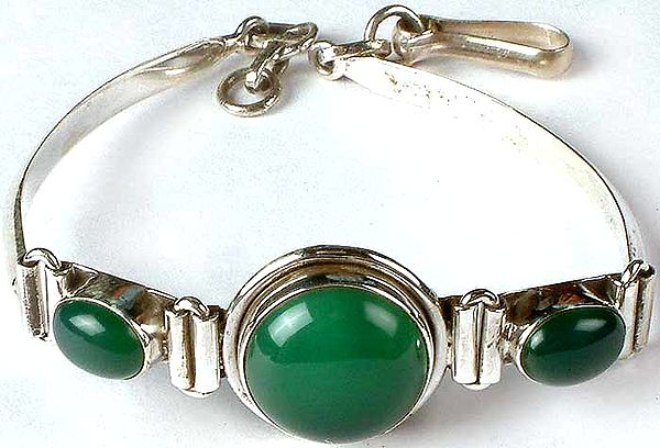 Triple Green Onyx Bracelet