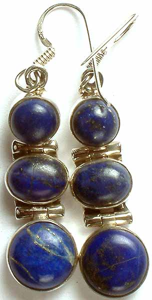 Triple Lapis Lazuli Earrings