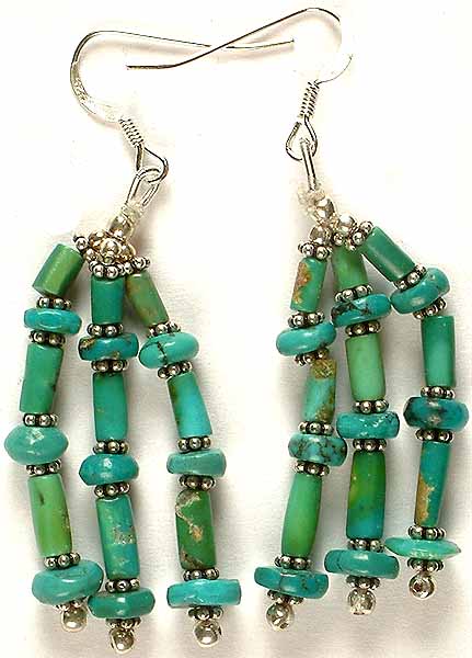 Turquoise Beaded Earrings