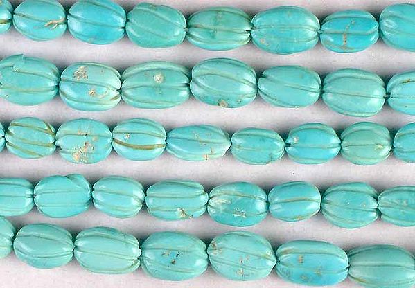 Turquoise Carved Melons