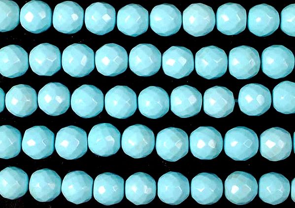 Turquoise Faceted Balls
