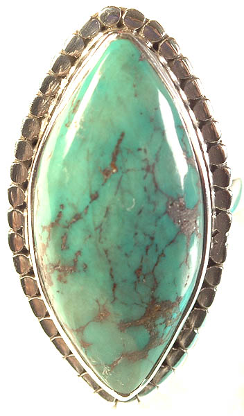 Turquoise Marquis Ring