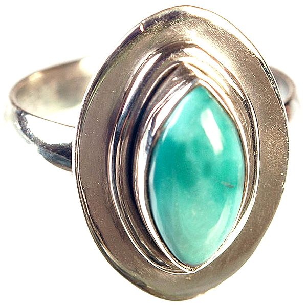 Turquoise Marquis Ring