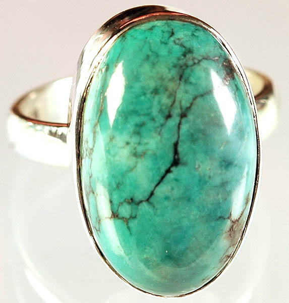 Turquoise Oval Finger Ring