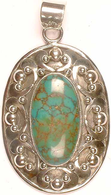 Turquoise Oval Pendant