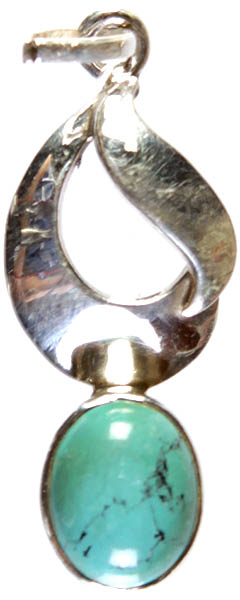 Turquoise Oval Pendant